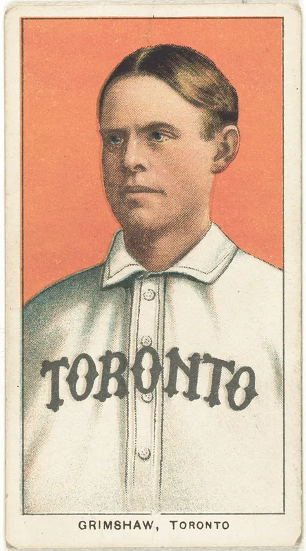 Front of Moose Grimshaw card, 1909 T206 White Borders, catalog no. 2024