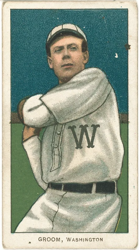 Front of Bob Groom card, 1909 T206 White Borders, catalog no. 2029