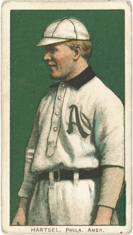 Front of Topsy Hartsel card, 1909 T206 White Borders, catalog no. 2086