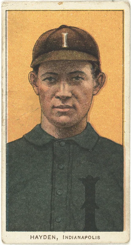 Front of Jack Hayden card, 1909 T206 White Borders, catalog no. 2095