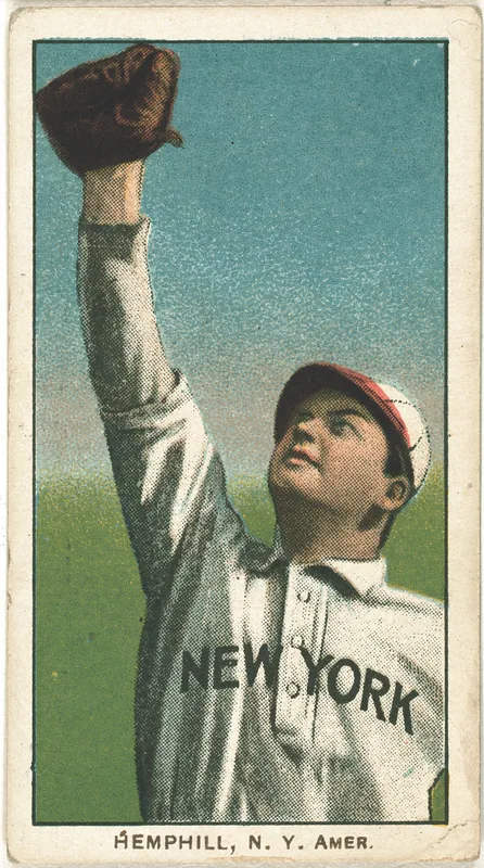 Front of Charlie Hemphill card, 1909 T206 White Borders, catalog no. 2104
