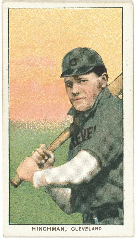 Front of Bill Hinchman card, 1909 T206 White Borders, catalog no. 2146