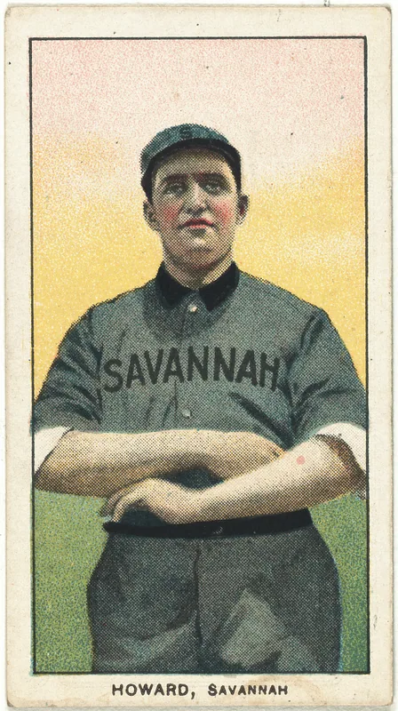 Front of Ernie Howard card, 1909 T206 White Borders, catalog no. 2216