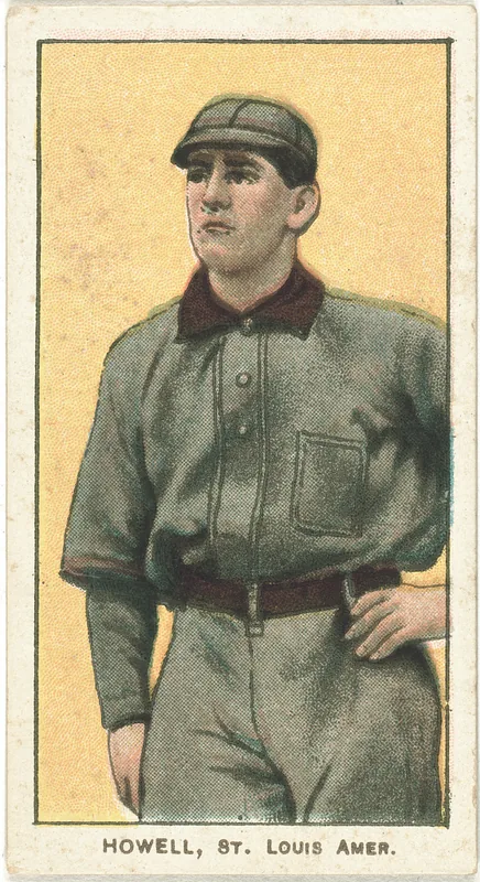 Front of Harry Howell card, 1909 T206 White Borders, catalog no. 2221