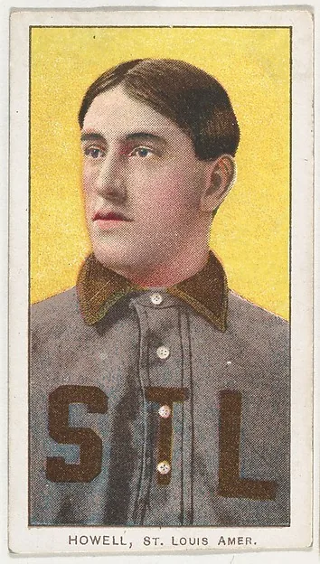 Front of Harry Howell card, 1909 T206 White Borders, catalog no. 2233