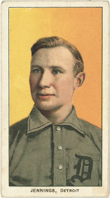 Front of Hughie Jennings card, 1909 T206 White Borders, catalog no. 2349