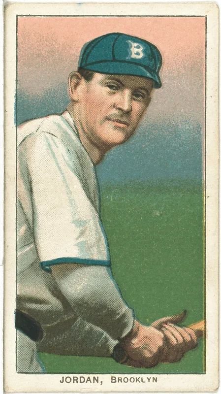 Front of Tim Jordan card, 1909 T206 White Borders, catalog no. 2435