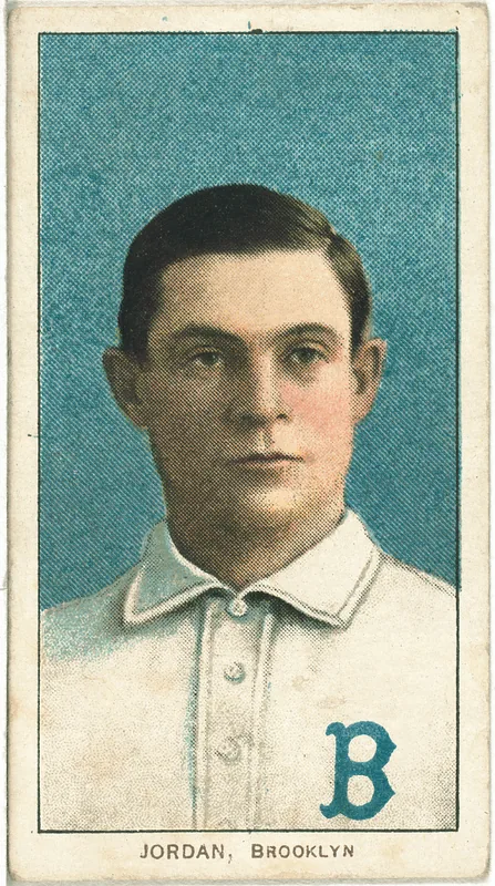 Front of Tim Jordan card, 1909 T206 White Borders, catalog no. 2451