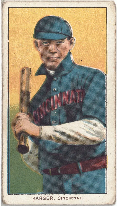 Front of Ed Karger card, 1909 T206 White Borders, catalog no. 2483