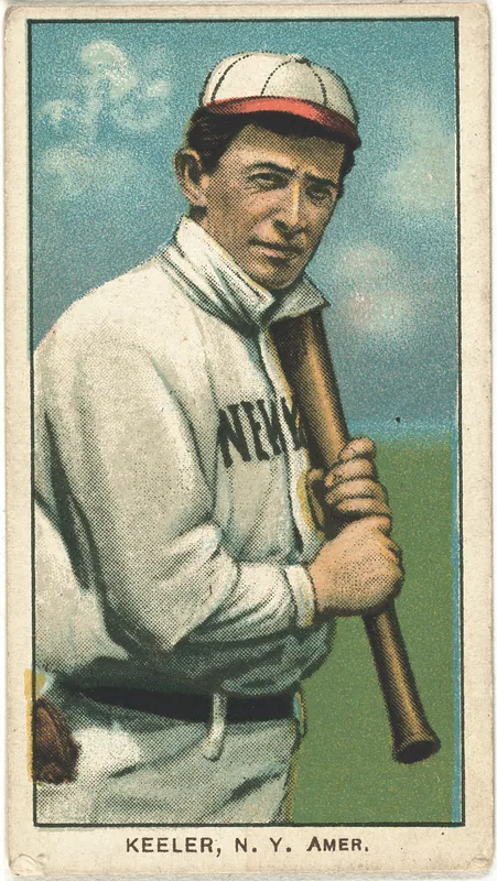 Front of Willie Keeler card, 1909 T206 White Borders, catalog no. 2493