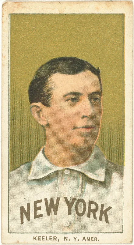 Front of Willie Keeler card, 1909 T206 White Borders, catalog no. 2501
