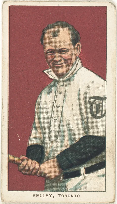 Front of Joe Kelley card, 1909 T206 White Borders, catalog no. 2513