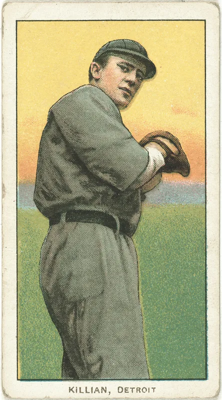 Front of Ed Killian card, 1909 T206 White Borders, catalog no. 2525