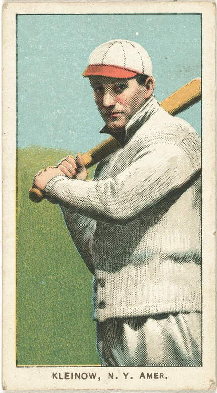 Front of Red Kleinow card, 1909 T206 White Borders, catalog no. 2583