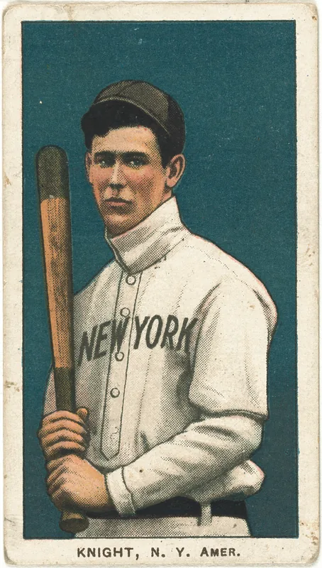 Front of John Knight card, 1909 T206 White Borders, catalog no. 2613
