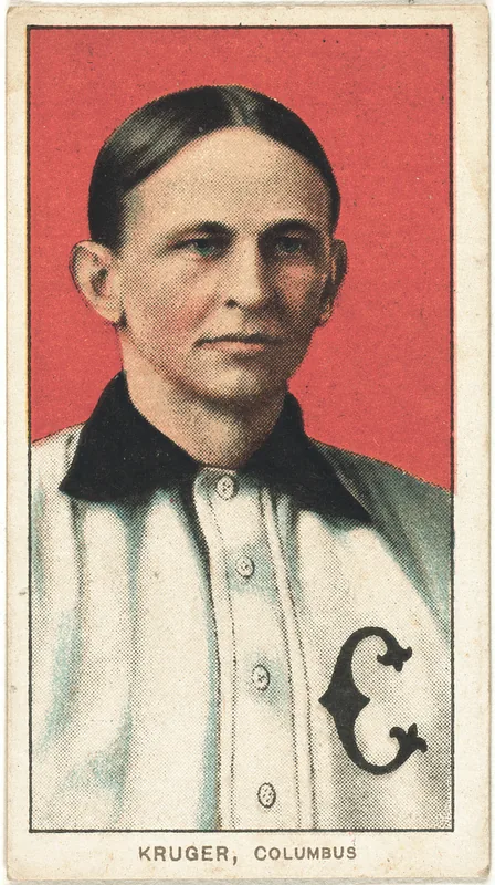Front of Otto Krueger card, 1909 T206 White Borders, catalog no. 2701