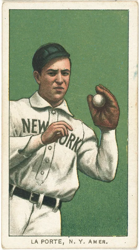 Front of Frank LaPorte card, 1909 T206 White Borders, catalog no. 2783