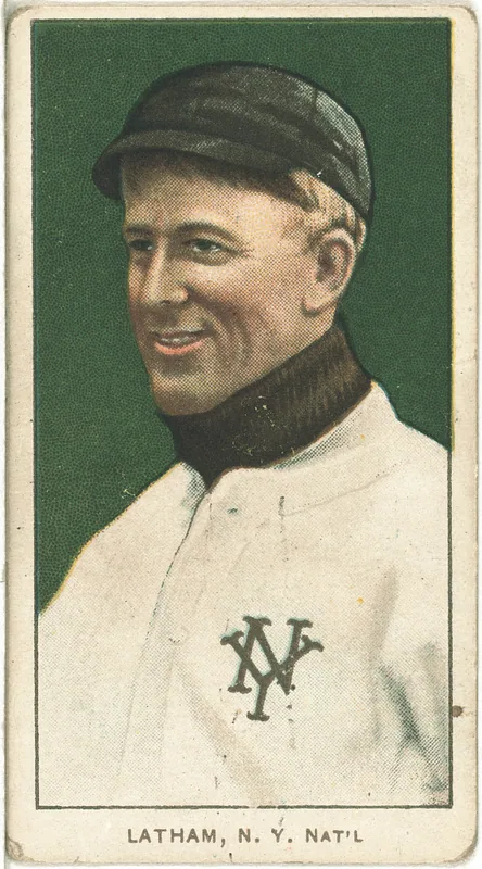 Front of Arlie Latham card, 1909 T206 White Borders, catalog no. 2794