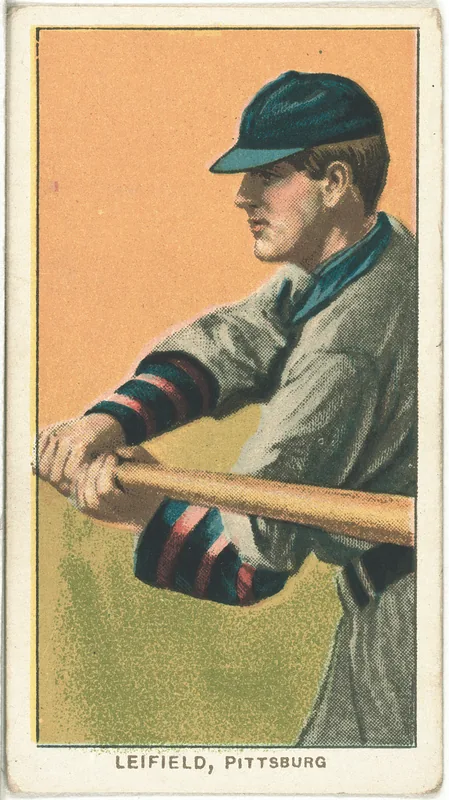 Front of Lefty Leifield card, 1909 T206 White Borders, catalog no. 2860