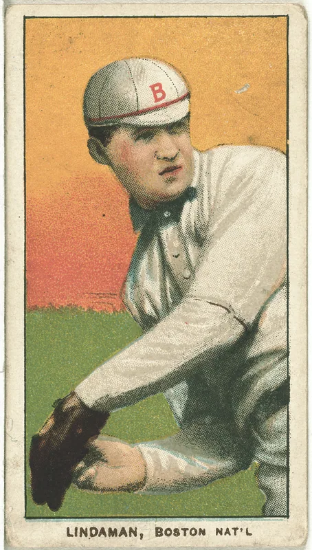 Front of Vive Lindaman card, 1909 T206 White Borders, catalog no. 2909