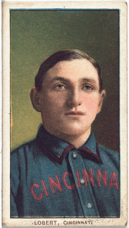 Front of Hans Lobert card, 1909 T206 White Borders, catalog no. 2930