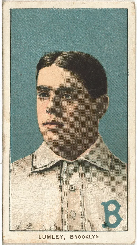 Front of Harry Lumley card, 1909 T206 White Borders, catalog no. 2950