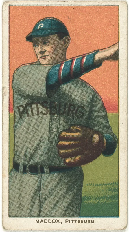 Front of Nick Maddox card, 1909 T206 White Borders, catalog no. 2971