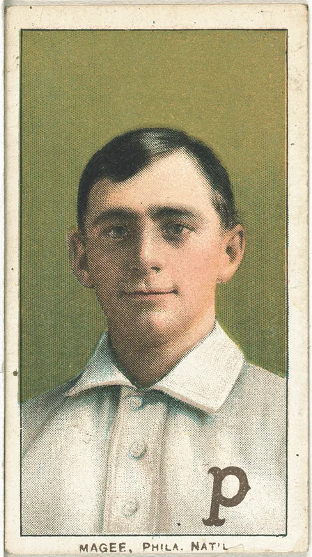 Front of Sherry Magee card, 1909 T206 White Borders, catalog no. 2979