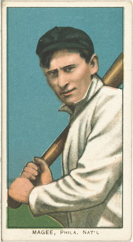 Front of Sherry Magee card, 1909 T206 White Borders, catalog no. 2997