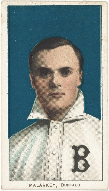Front of Bill Malarkey card, 1909 T206 White Borders, catalog no. 3003