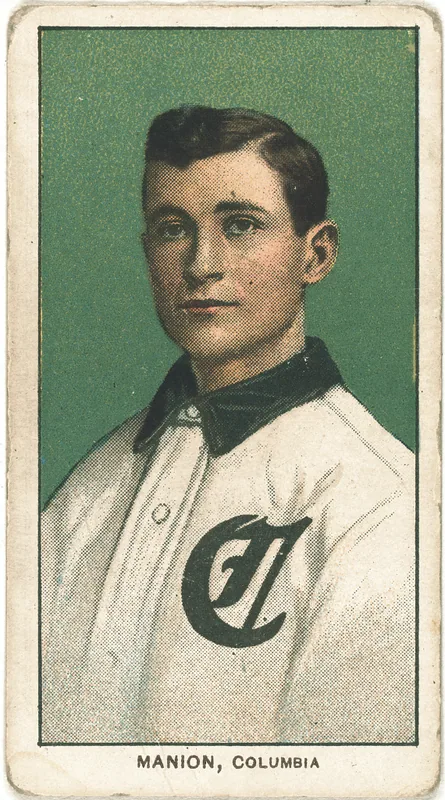 Front of George Manion card, 1909 T206 White Borders, catalog no. 3021