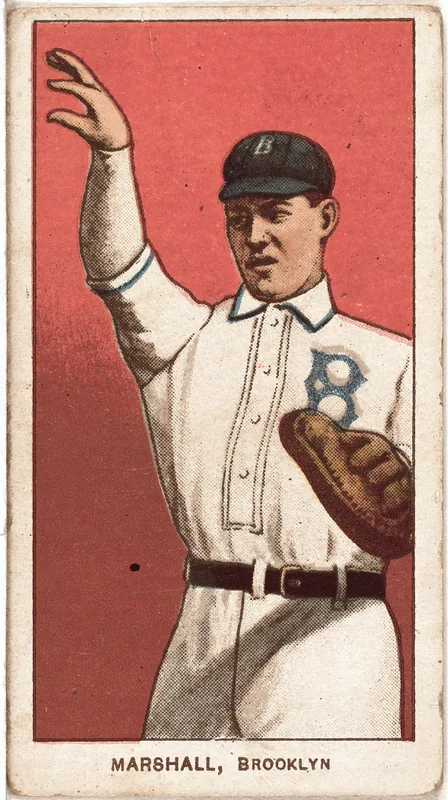 Front of Doc Marshall card, 1909 T206 White Borders, catalog no. 3090
