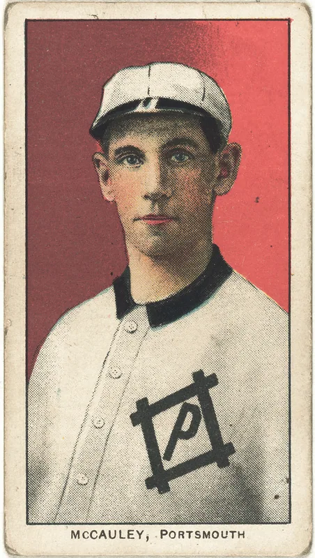 Front of Pat McCauley card, 1909 T206 White Borders, catalog no. 3159