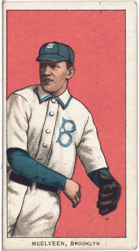 Front of Pryor McElveen card, 1909 T206 White Borders, catalog no. 3173