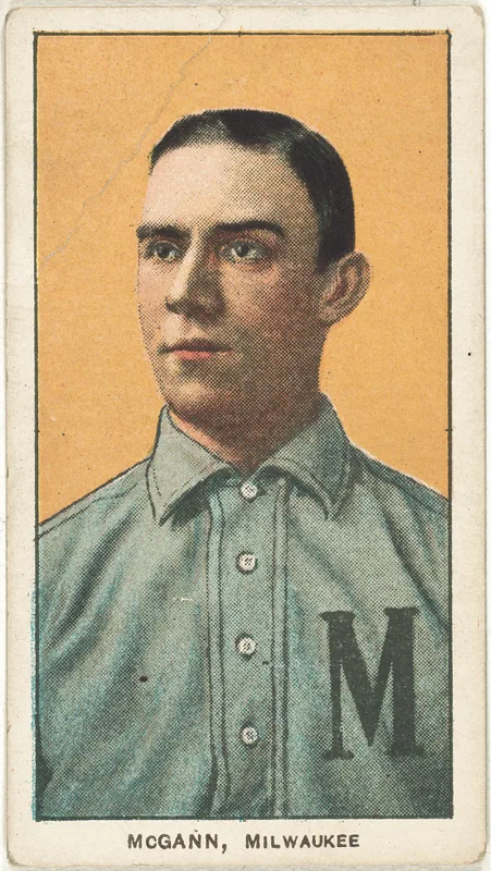 Front of Dan McGann card, 1909 T206 White Borders, catalog no. 3181