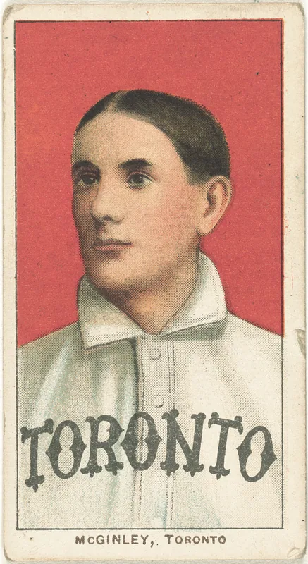 Front of Jim McGinley card, 1909 T206 White Borders, catalog no. 3188