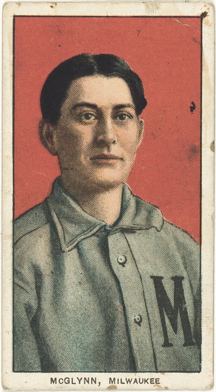 Front of Stoney McGlynn card, 1909 T206 White Borders, catalog no. 3205
