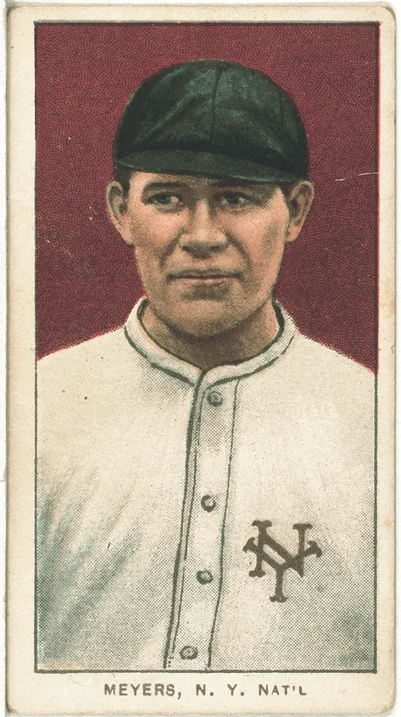 Front of Chief Meyers card, 1909 T206 White Borders, catalog no. 3360