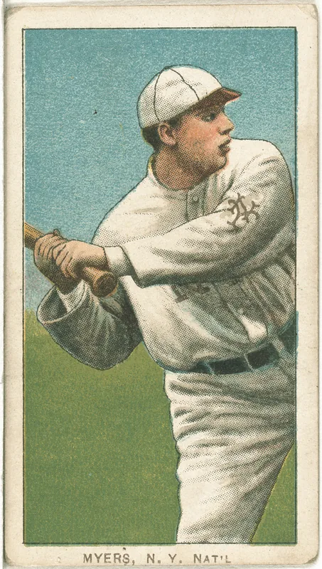 Front of Chief Meyers card, 1909 T206 White Borders, catalog no. 3371