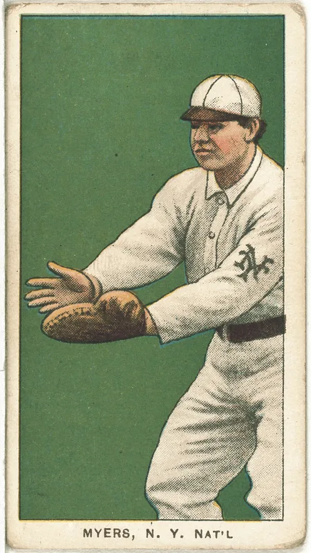 Front of Chief Meyers card, 1909 T206 White Borders, catalog no. 3384