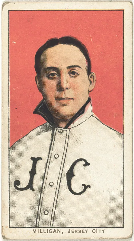Front of Bill Milligan card, 1909 T206 White Borders, catalog no. 3415