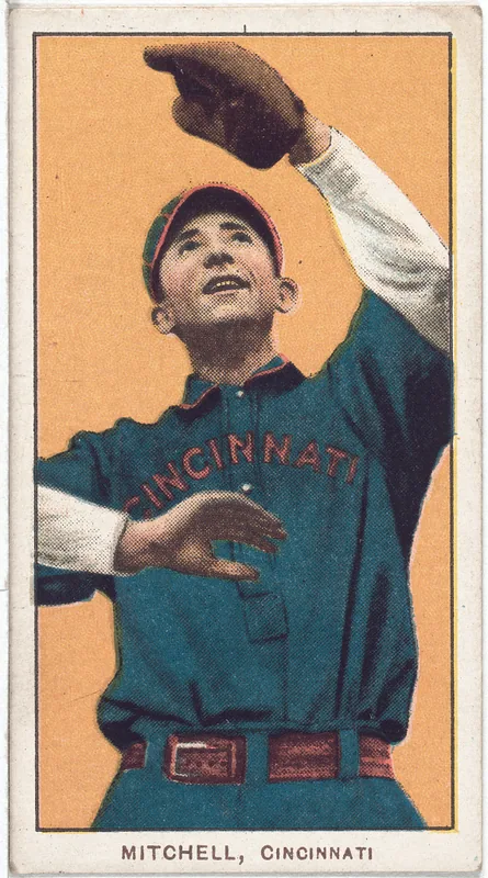 Front of Mike Mitchell card, 1909 T206 White Borders, catalog no. 3435