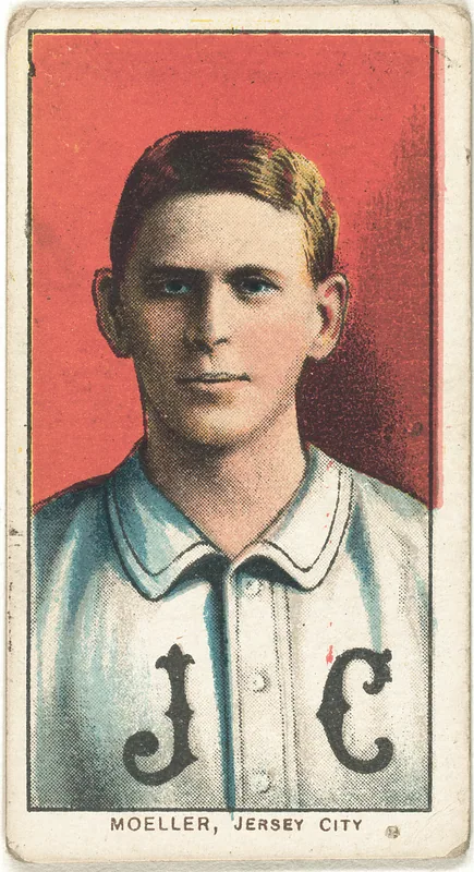 Front of Dan Moeller card, 1909 T206 White Borders, catalog no. 3441