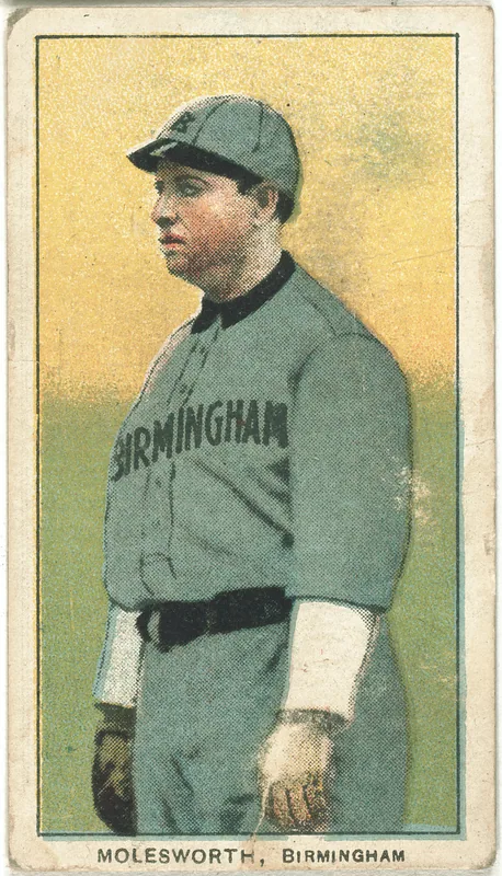 Front of Carlton Molesworth card, 1909 T206 White Borders, catalog no. 3450