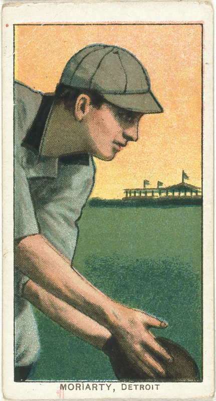 Front of George Moriarty card, 1909 T206 White Borders, catalog no. 3478