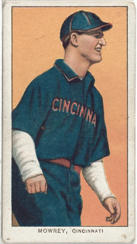 Front of Mike Mowrey card, 1909 T206 White Borders, catalog no. 3479