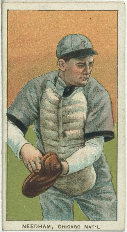 Front of Tom Needham card, 1909 T206 White Borders, catalog no. 3586