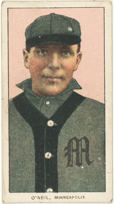 Front of William O'Neil card, 1909 T206 White Borders, catalog no. 3711