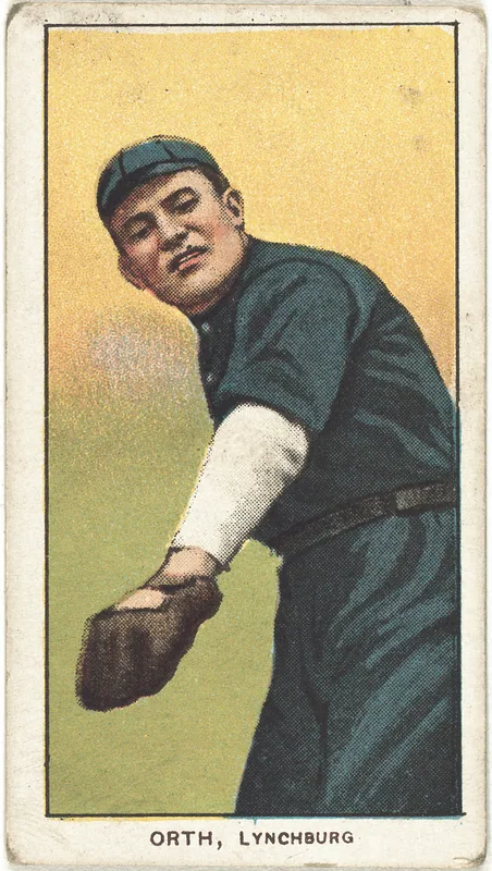 Front of Al Orth card, 1909 T206 White Borders, catalog no. 3714
