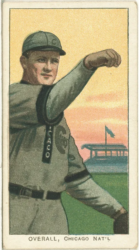 Front of Orval Overall card, 1909 T206 White Borders, catalog no. 3735